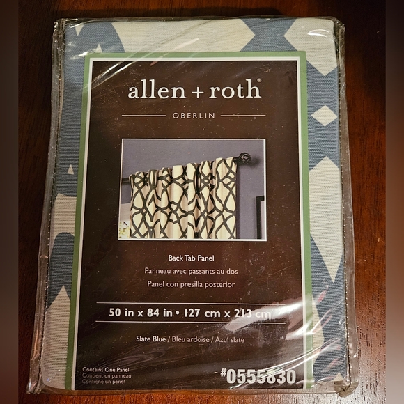 NWT Allen + Roth Back Tab Panel Curtains - Picture 2 of 3